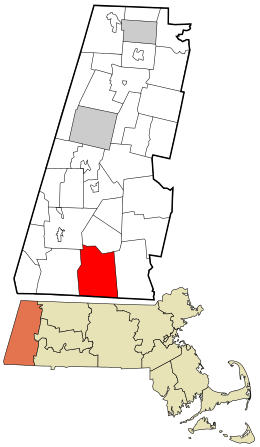 Location in Berkshire County and the state of Massachusetts.