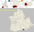 Розташування муніципалітету Коріпе у провінції Севілья