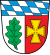 Das Wappen des Landkreises Aichach-Friedberg