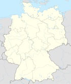 Deutschlandkarte, Position der Stadt Bergheim hervorgehoben