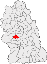 Location in Hunedoara County