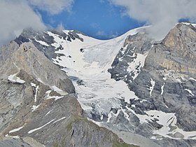 Le glacier des Grands Couloirs sur la Grande Casse à l’été 2016.