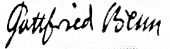 signature de Gottfried Benn