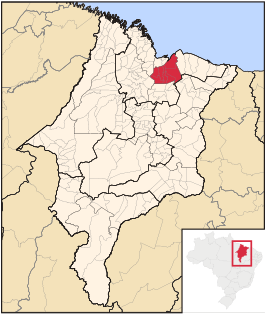 Ligging van de Braziliaanse microregio Rosário in Maranhão