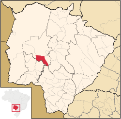 Location in Mato Grosso do Sul state