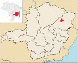 Araçuaí – Mappa