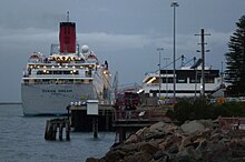 Peace Boat Ocean Dream departs Port Adelaide, South Australia (2018)