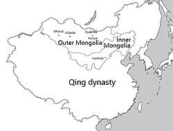 Vị trí của Mông Cổ thời nhà Thanh