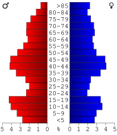 Bevolkingspiramide Cherokee County