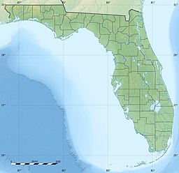 Location of Lake Rachael in Florida, USA.