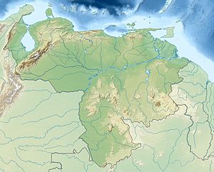 Східні Тепуї. Карта розташування: Венесуела