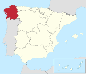 Map of Galicia