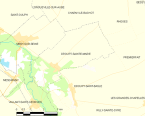 Poziția localității Droupt-Sainte-Marie