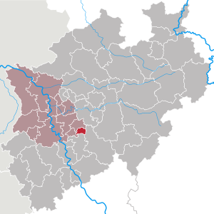 Li position de Remscheid in Nordrhen-Westfalia