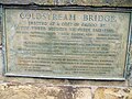 Plaque listing builders, engineers, and building works