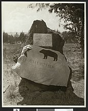 ca.1915: Bear Flag and Monument Sonoma county