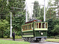 Strassenbahn Zürich–Oerlikon–Seebach -yhtiön raitiovaunu vuodelta 1897.