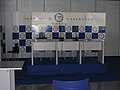 Sala de rueda de prensa pa los trés primeros clasificaos