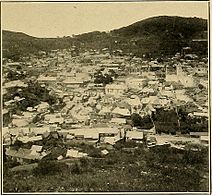 Panorámica de Real del Monte, en 1910.