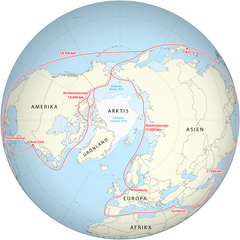 Nordwestpassage und Nordostpassage