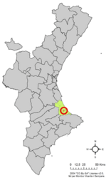 Beniarjó – Mappa