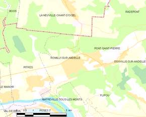 Poziția localității Romilly-sur-Andelle