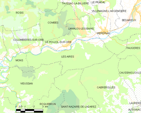 Poziția localității Les Aires