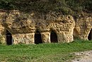 Doggerfelswand aus Eisensandstein bei Pilsach/Oberpfalz