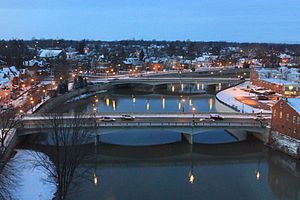 A view from the Kiwanis Manor in Tiffin, featuring the Sandusky River