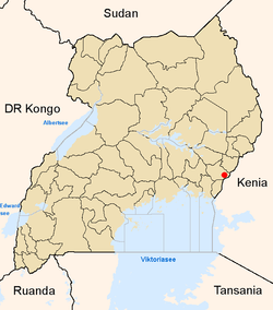 トロロの位置と2005年7月以前の県境の位置図