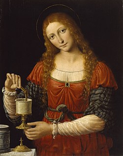 Maria Magdaleena mirhan tuojana. Andrea Solari, noin 1524.