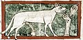 Image 54As is usual in bestiaries, the lynx in this late 13th-century English manuscript is shown urinating, the urine turning to the mythical stone Lyngurium (from List of mythological objects)