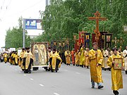 Processie in Novosibirsk