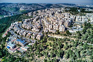 Aerial view of Har Nof, 2023