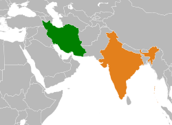 نقشہ مقام Iran اور India
