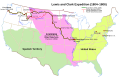 Image 35Map of the Lewis and Clark expedition. (from History of Washington (state))