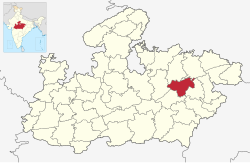 Madhya Pradesh میں محل وقوع