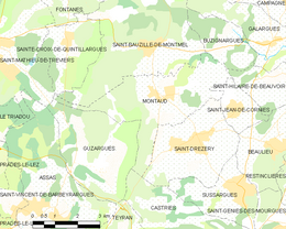 Montaud - Localizazion