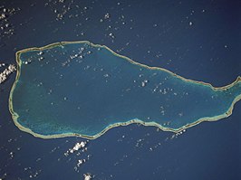 Satellietfoto van Rangiroa