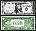 One-dollar silver certificate from the 1935 series