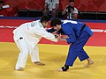 Bronzemedaillenmatch: Jaykhunbek Nazarov gegen Antonio Tornal (rechts)