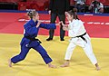 Bronzemedaillenmatch: Erza Muminoviq gegen Anastasia Balaban (links)