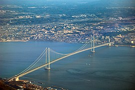 Le pont du détroit d'Akashi.