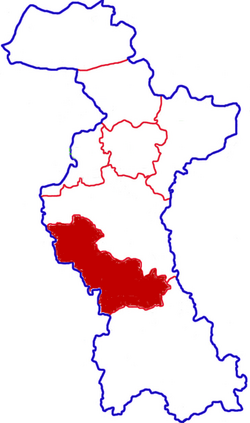 Location in Zibo