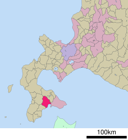 Location of Hokuto in Hokkaido (Oshima Subprefecture)