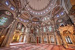 Interior of the Laleli Mosque in Istanbul (1760–1764)