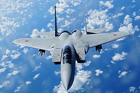 米空軍所属のKC-135から撮影されたF-15DJ （2009年7月30日撮影）