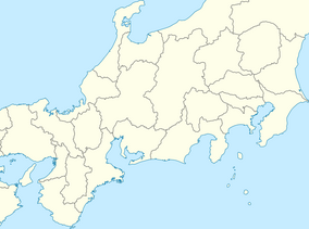 Map showing the location of Nikkō National Park