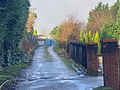 Lostock Junction to Wigan electrification scheme pre -wiring. Bridge near M61 motorway worksite distance view