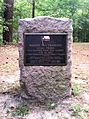 Marcador de la misión San Francisco de los Tejas (1690-1693) en Nabedache, Condado de Houston, Texas. Refundada sucesivas veces hasta la definitiva en 1731 como misión de San Francisco de la Espada.